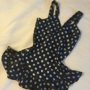 Lovely, satiny black and white night dress